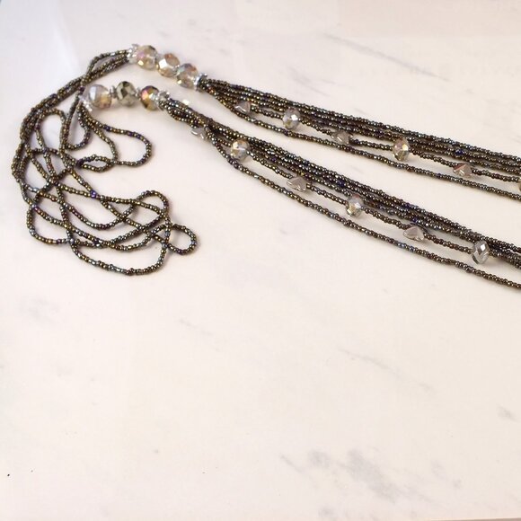 Multistrand Long Beaded Necklace - Picture 9 of 9